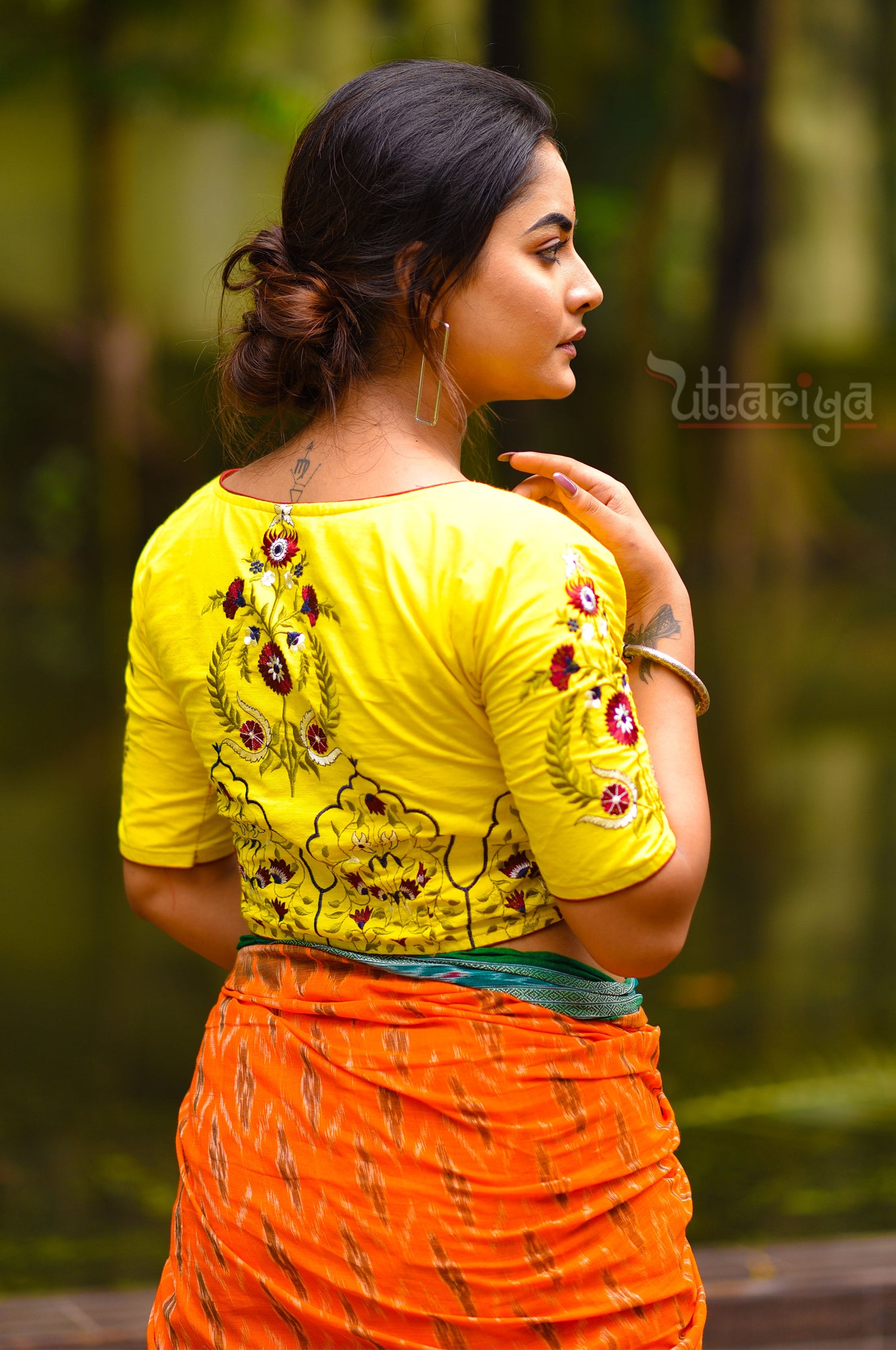 Basant Mina Yellow Cotton Blouse