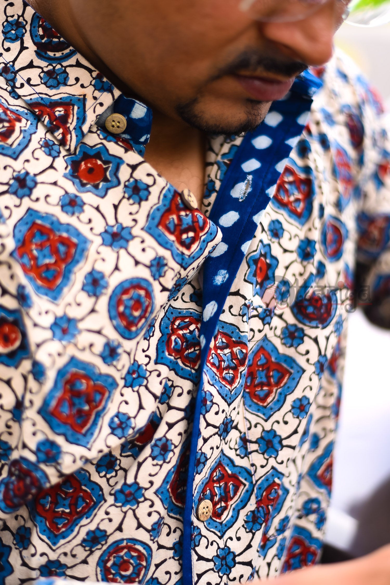 Handloom Cotton Shirt For Men - Uttariya