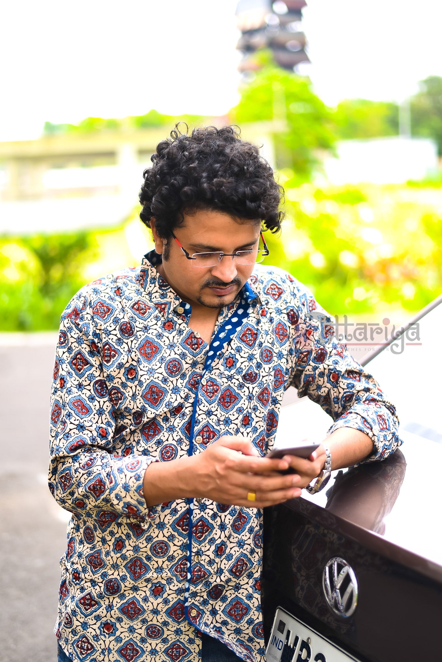 Handloom Cotton Shirt For Men - Uttariya