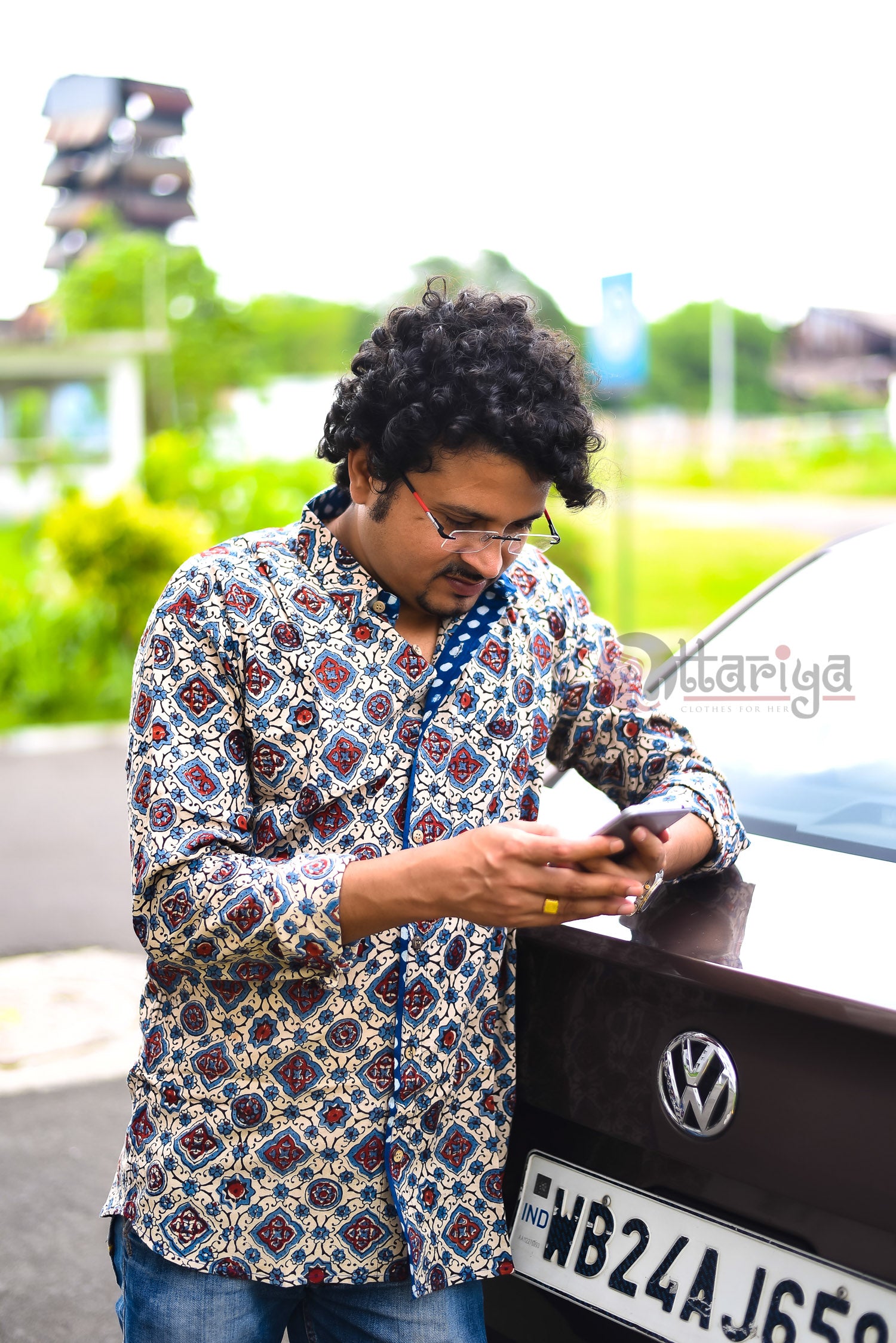 Handloom Cotton Shirt For Men - Uttariya