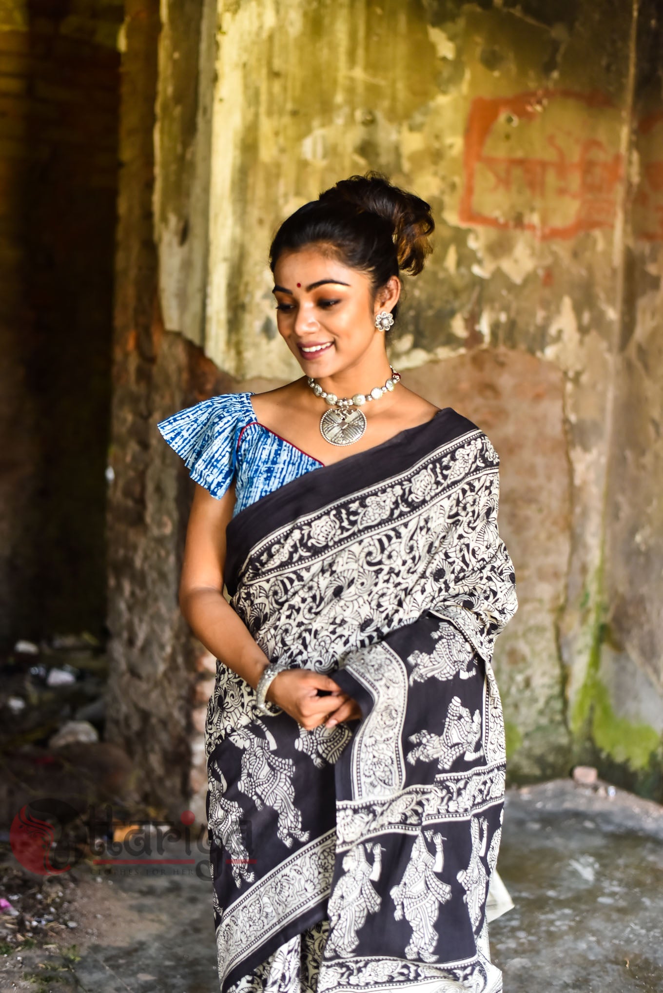 Indigo Blouse - Uttariya