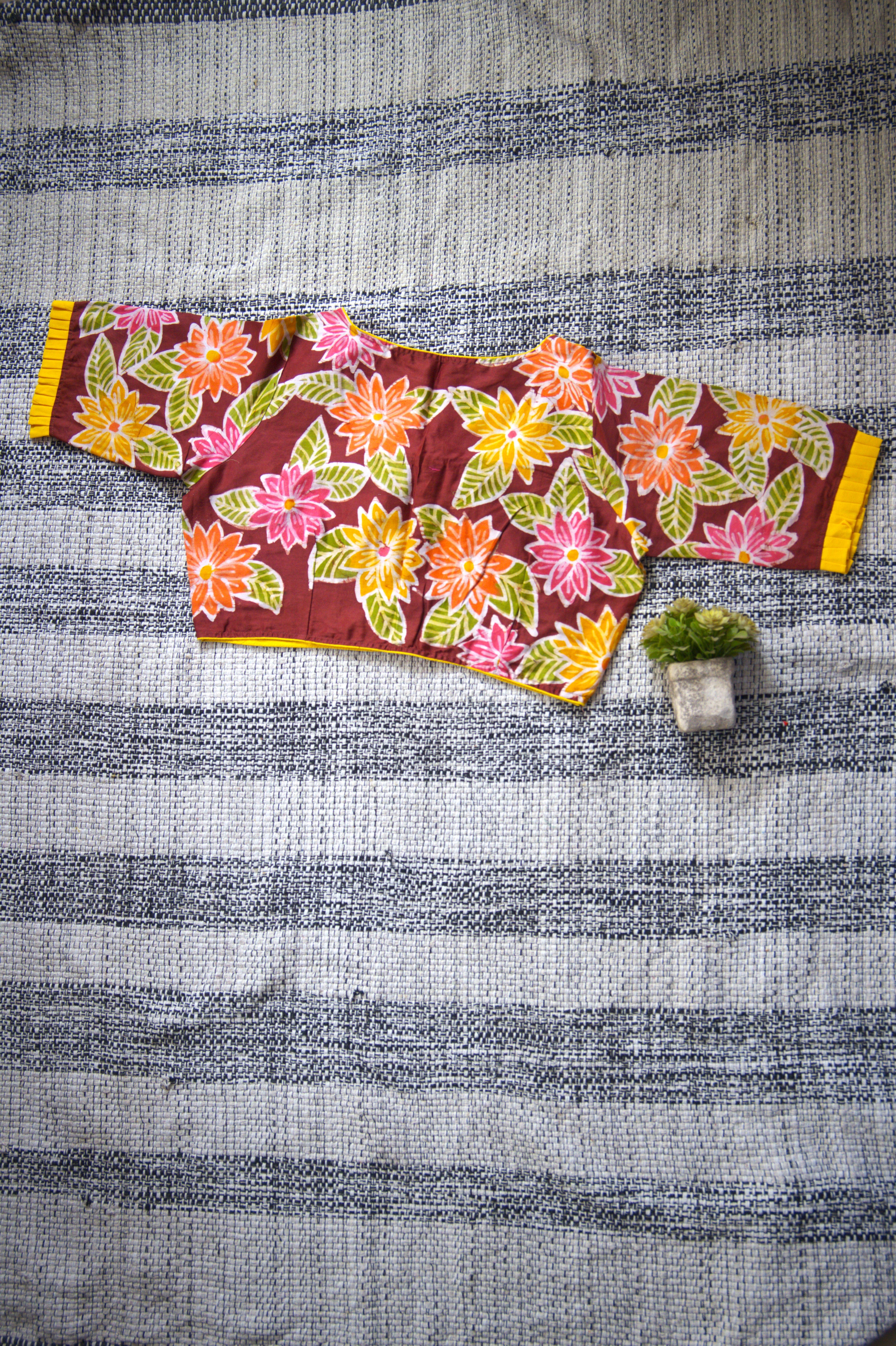 Flowers on wood Blouse