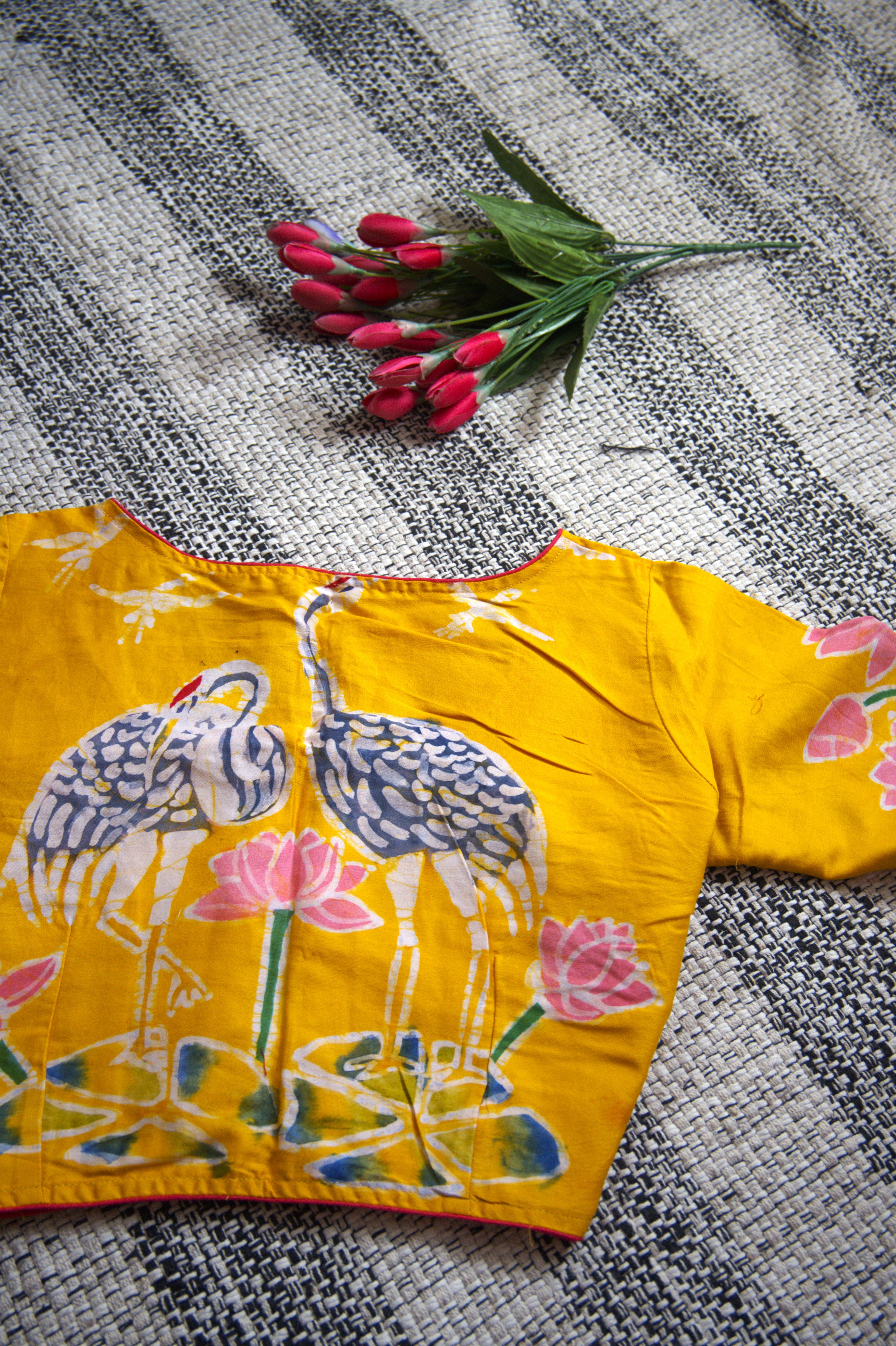 Swan a pond Batik Blouse