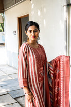 Pure Pasmina Silk Suit Set - Uttariya