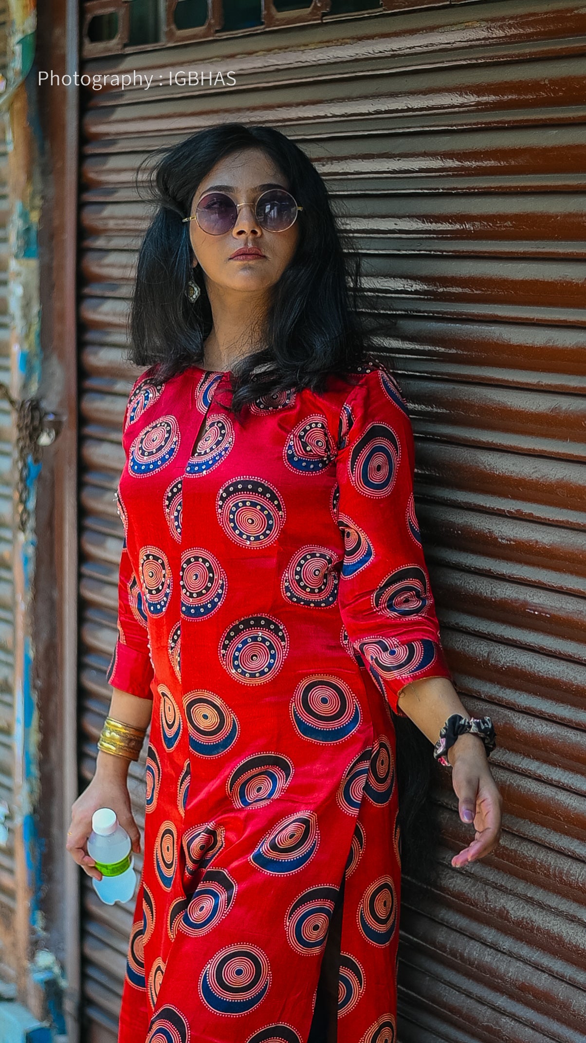 Rustic Auburn Red Modal Silk Designer Kurta