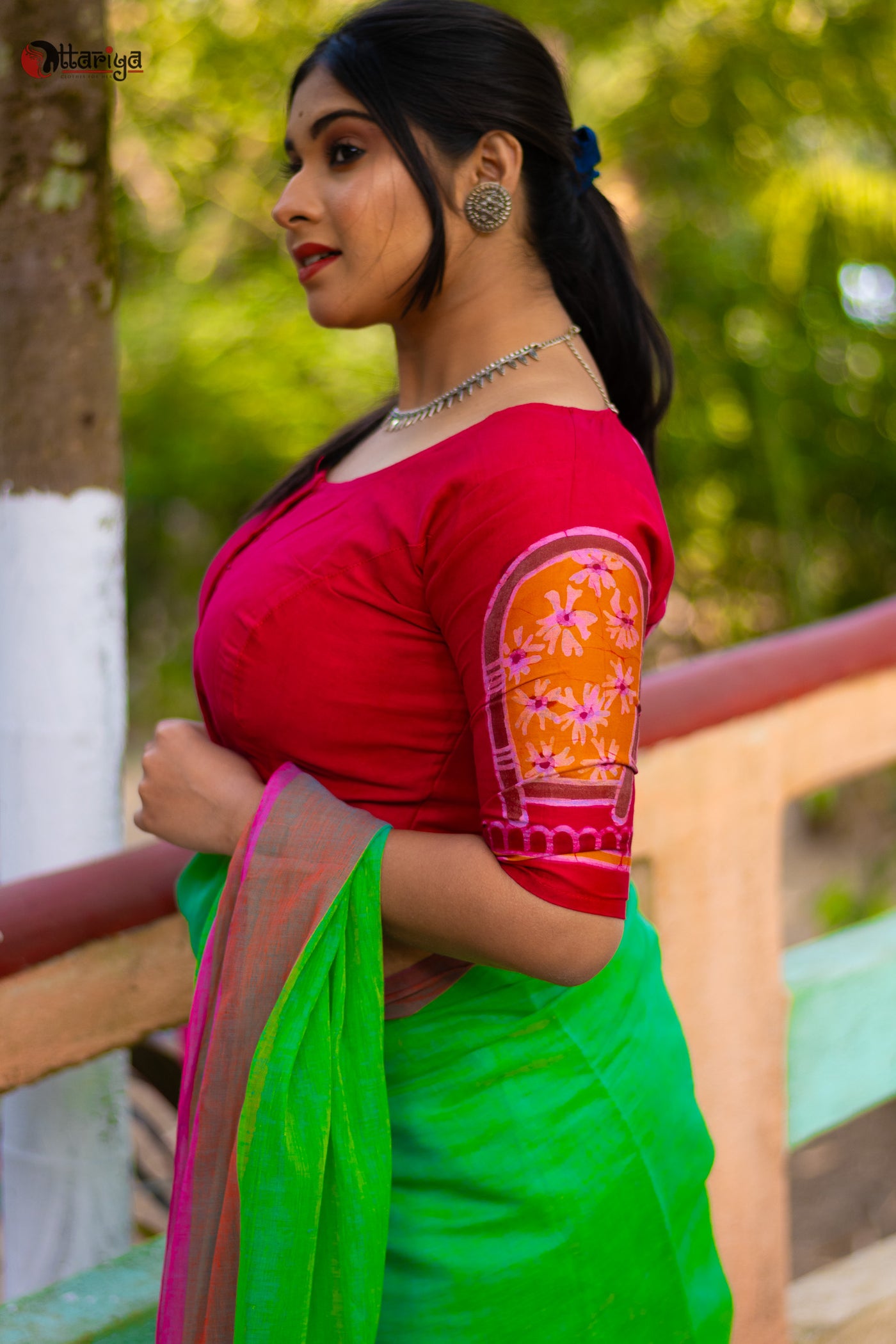 Durga Bonya Blouse - Uttariya
