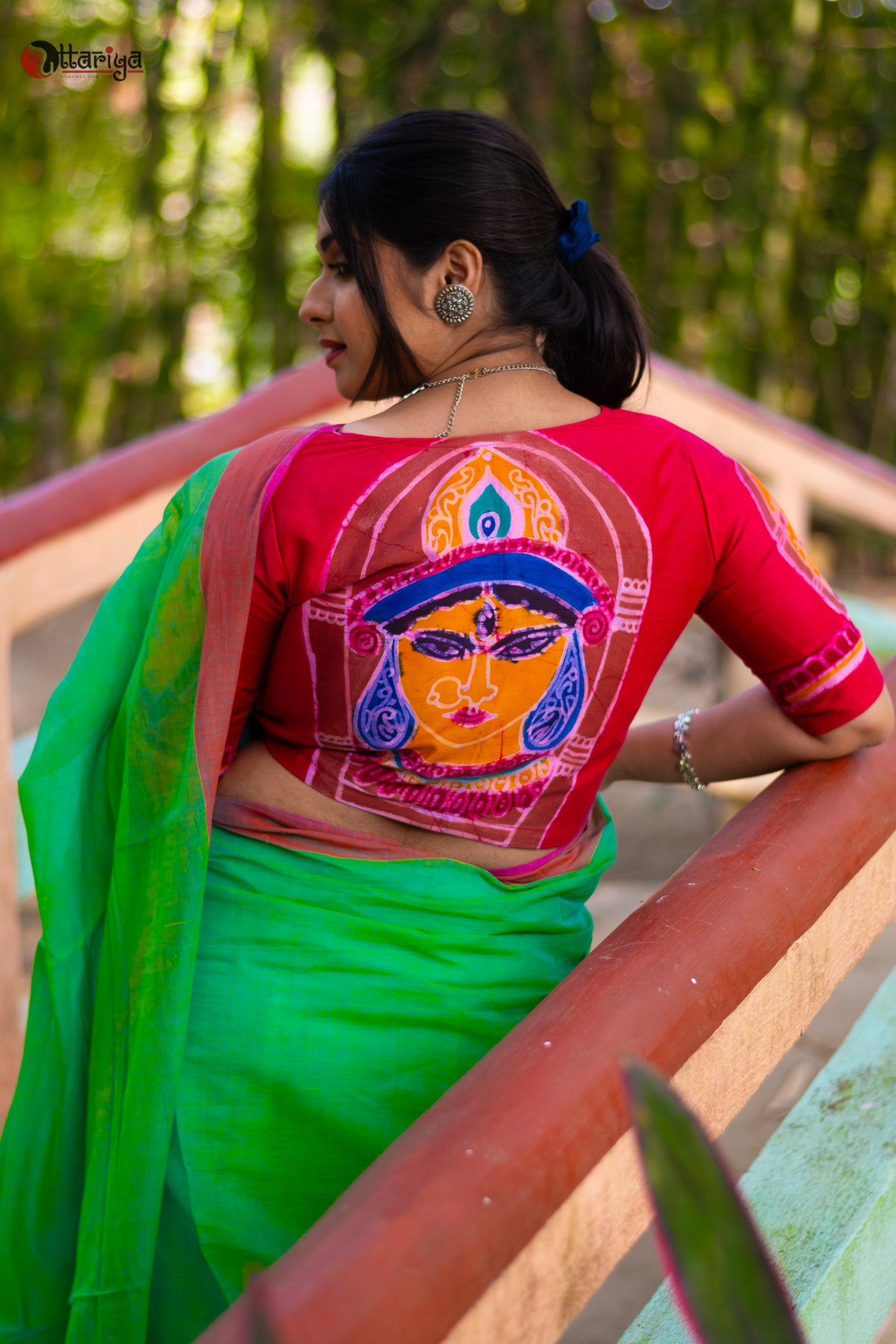 Durga Bonya Blouse - Uttariya