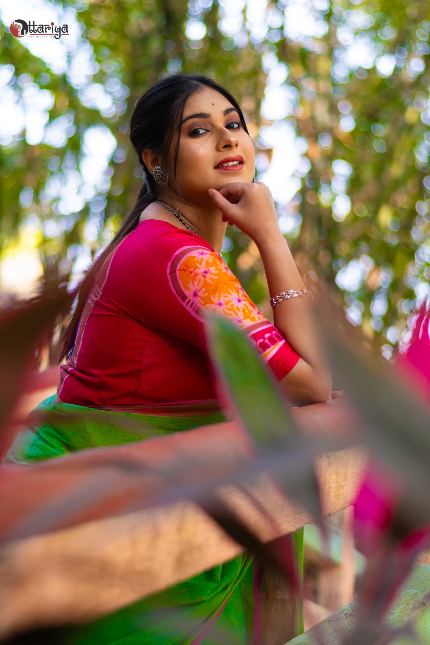 Durga Bonya Blouse - Uttariya
