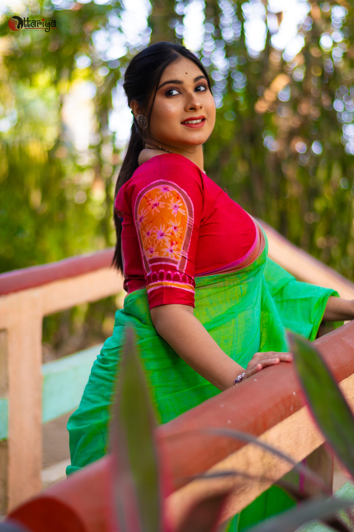 Durga Bonya Blouse - Uttariya