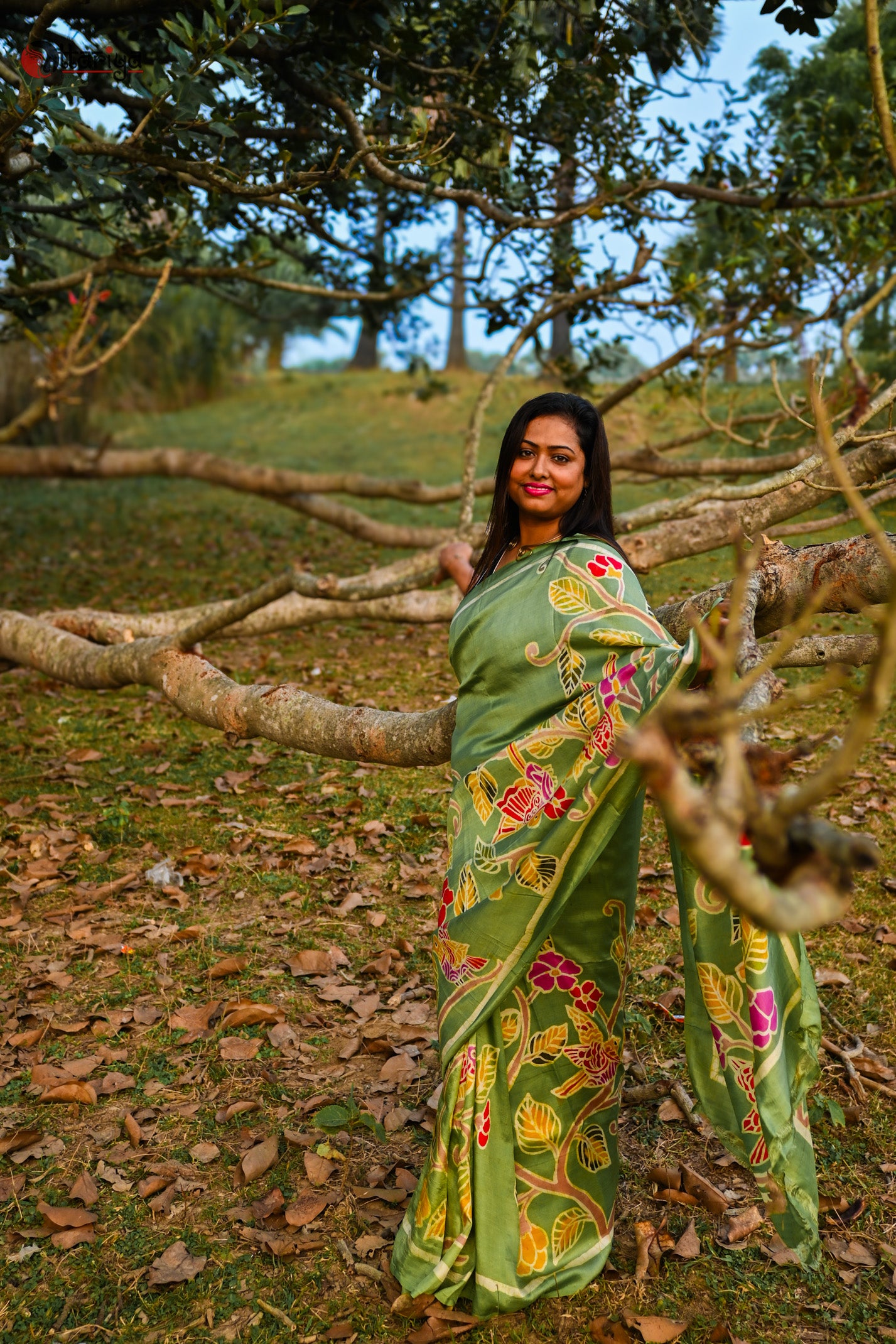 Stunning Multicolor Hand Batik Silk Saree - Shop Now! – Luxurion World
