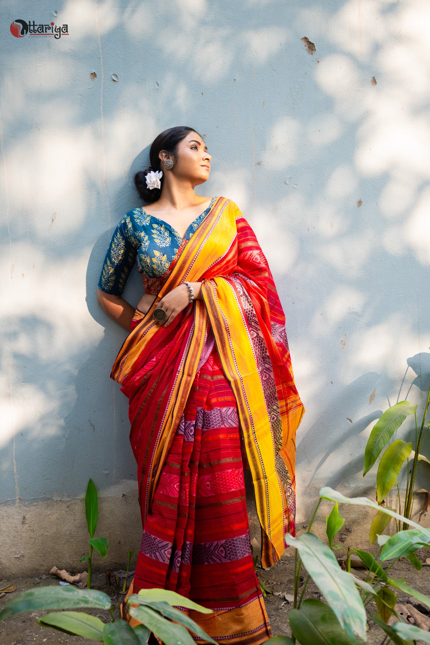Cotton Tales of Bengal Heritage Saree