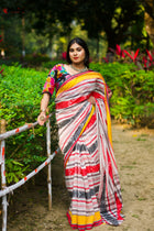 Heavenly Gossamer Saree - Uttariya