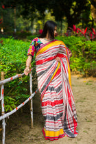 Heavenly Gossamer Saree - Uttariya