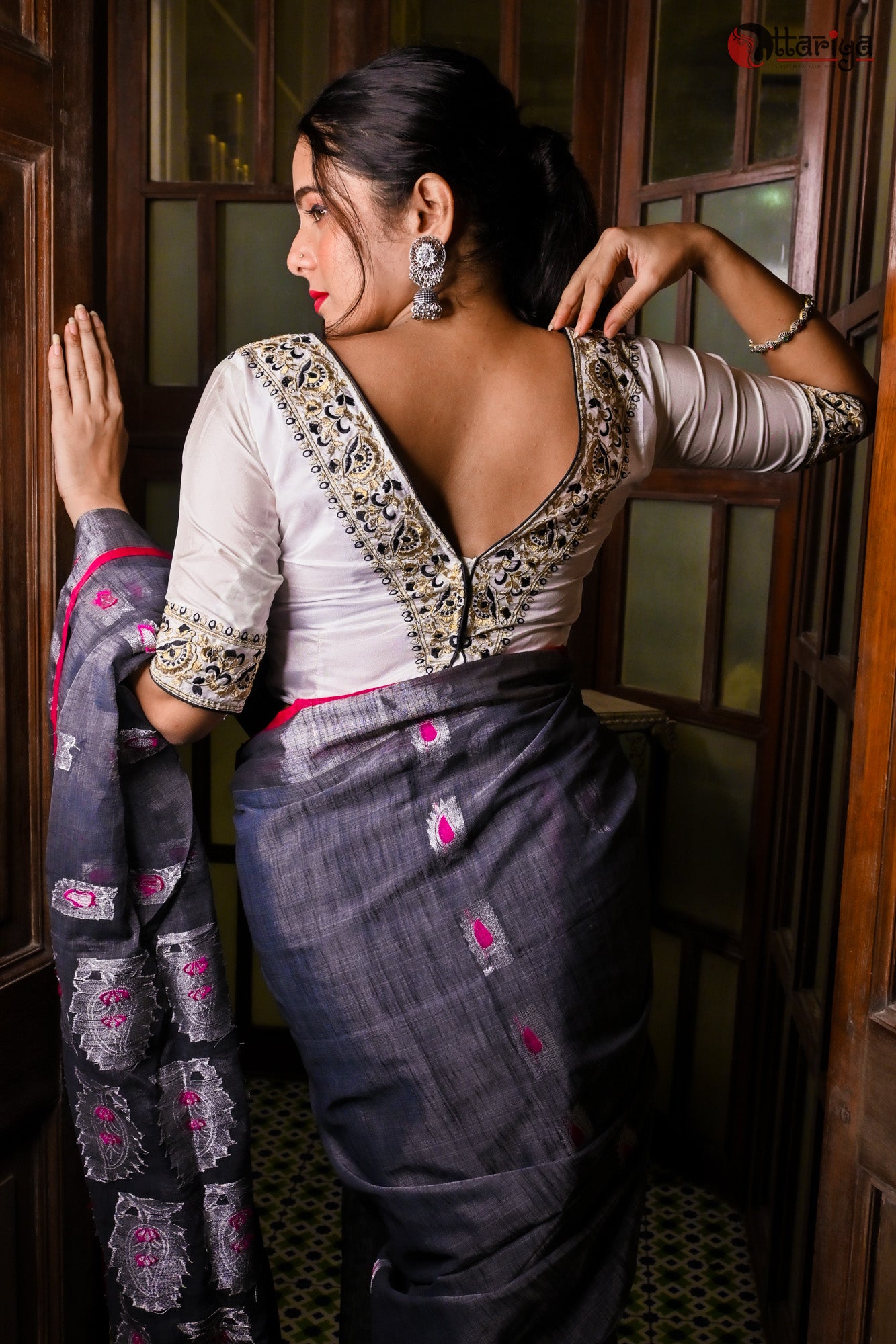 Statement Sleeve Couture Blouse - Uttariya
