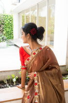 Red Love Zardosi Blouse - Uttariya