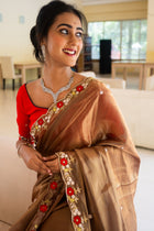 Red Love Zardosi Blouse - Uttariya