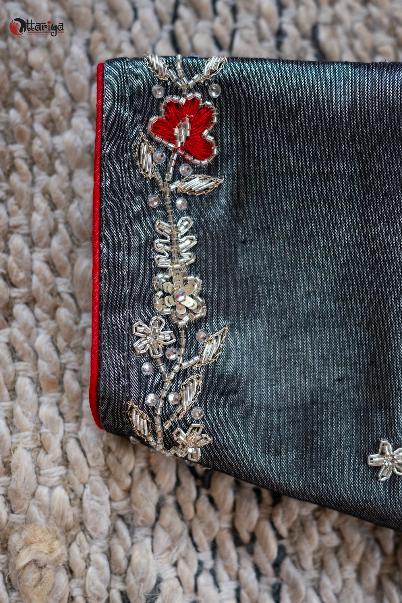 Silver Bindi Blouse - Uttariya