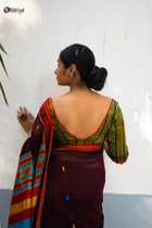 Stripe Modal Silk Blouse