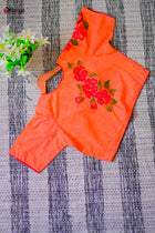 Meadow Breeze peach Blouse - Uttariya