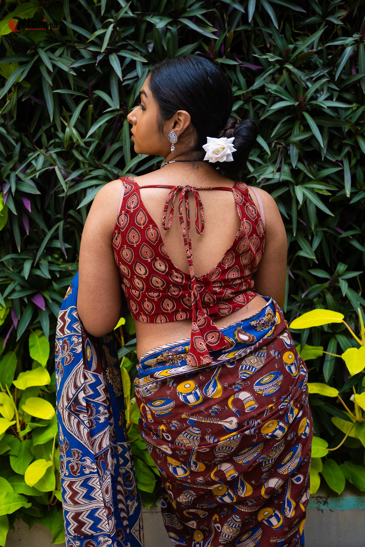 Kalamkari blouse - Uttariya