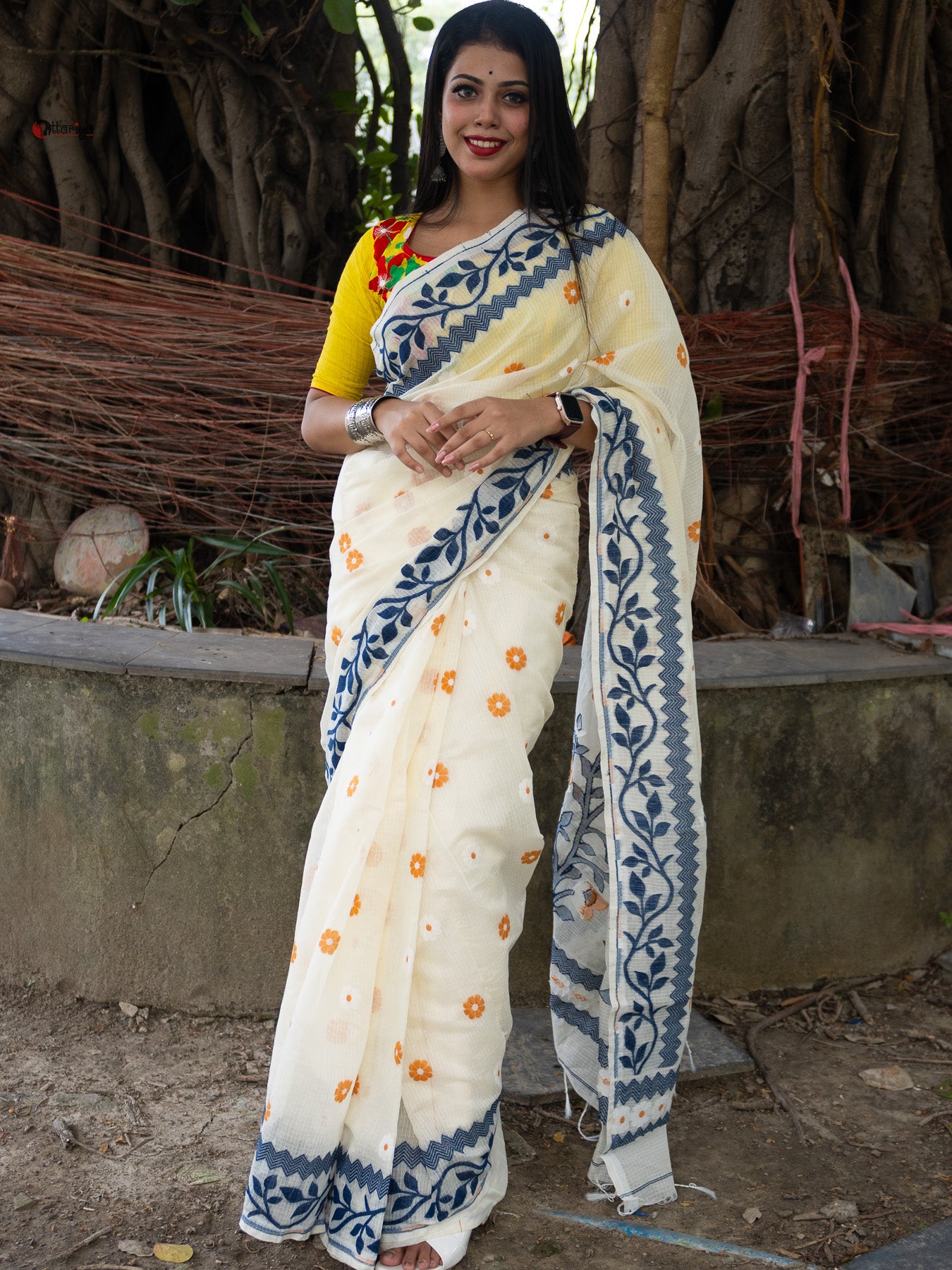 Khadi Jamdani Saree