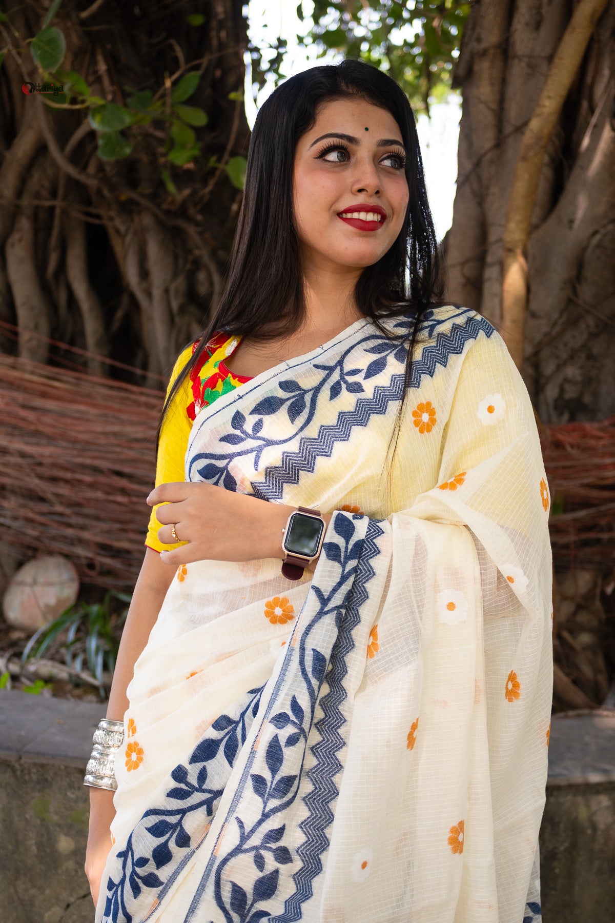 Khadi Jamdani Saree