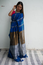 Zari Stripe Handloom Saree