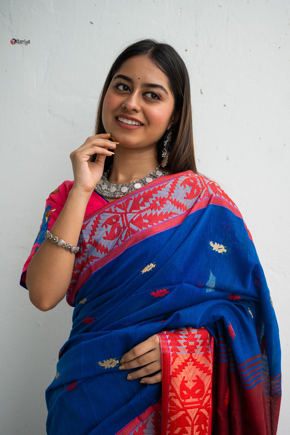 Sabina Handloom Jamdani Saree