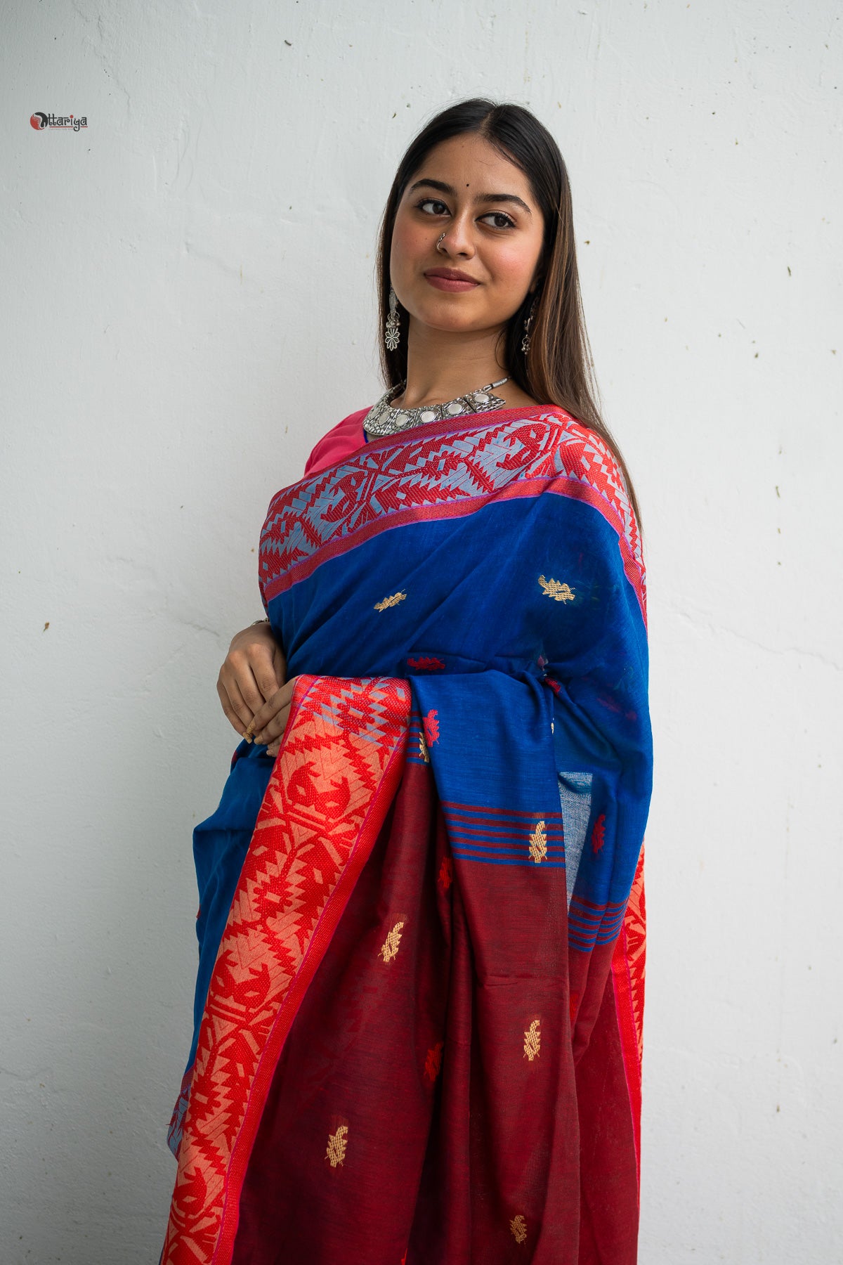 Sabina Handloom Jamdani Saree