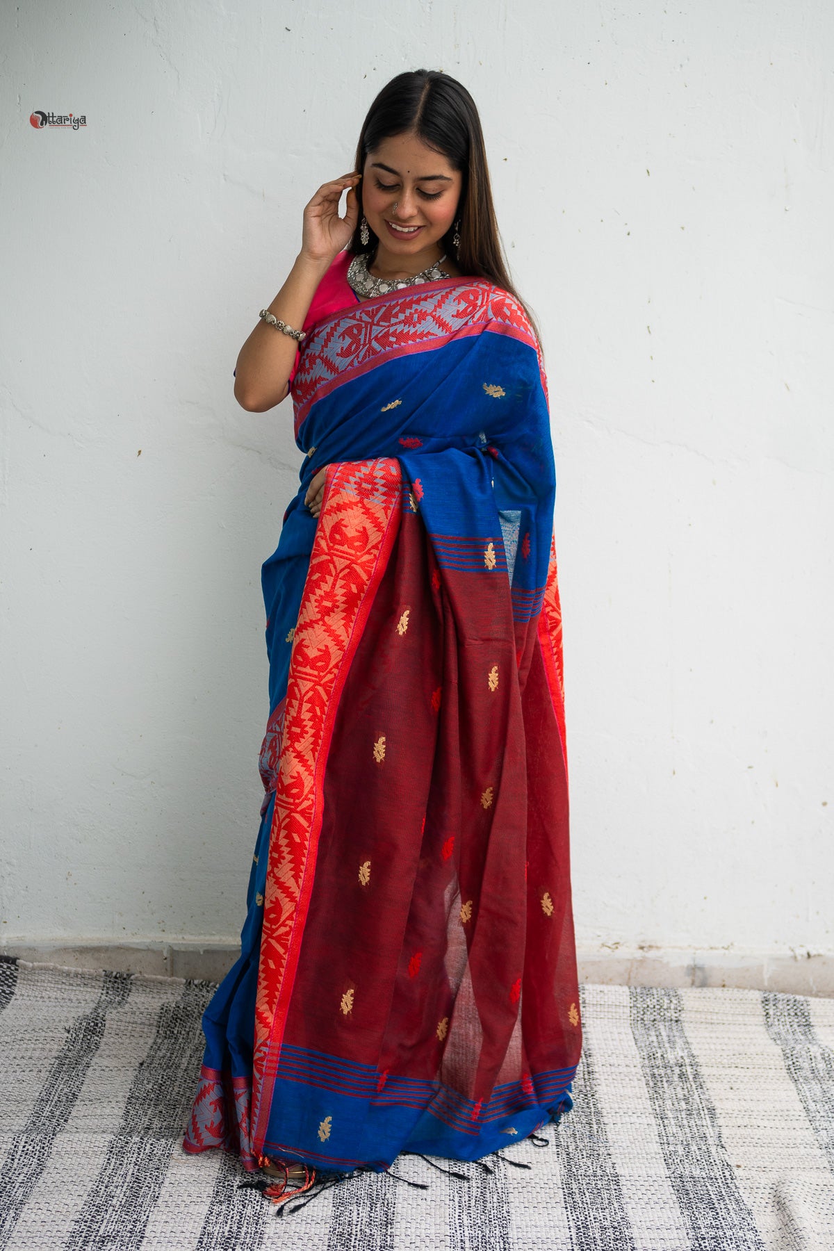 Sabina Handloom Jamdani Saree