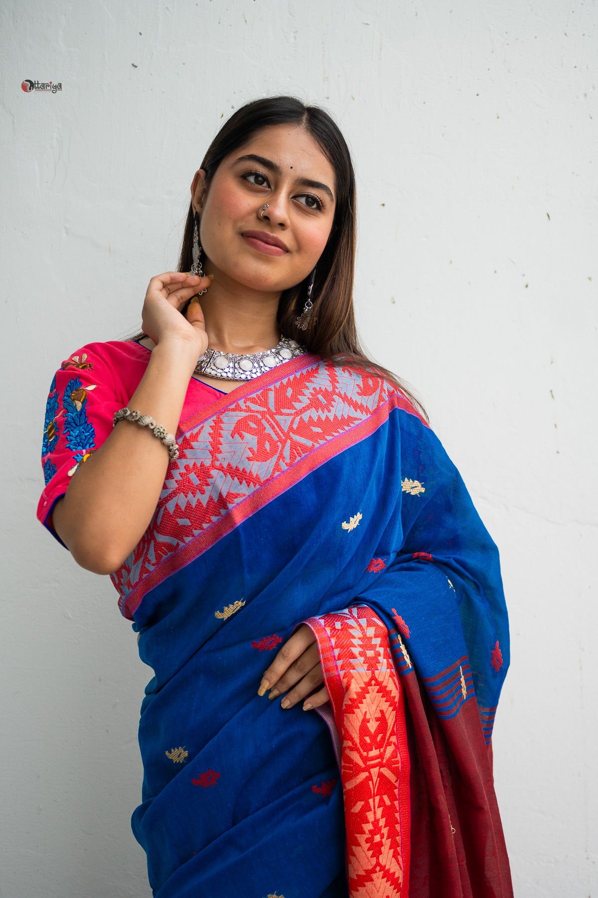 Sabina Handloom Jamdani Saree