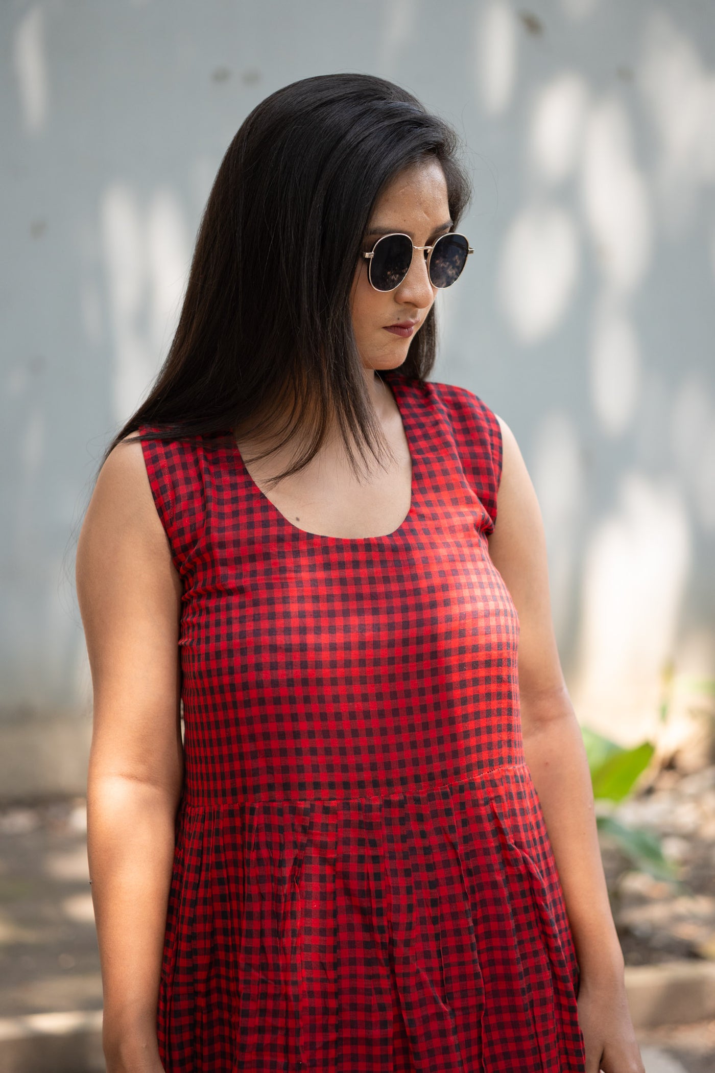 Marhoz Check Dress - Uttariya