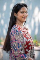 Kalamkari yashi Kurti - Uttariya