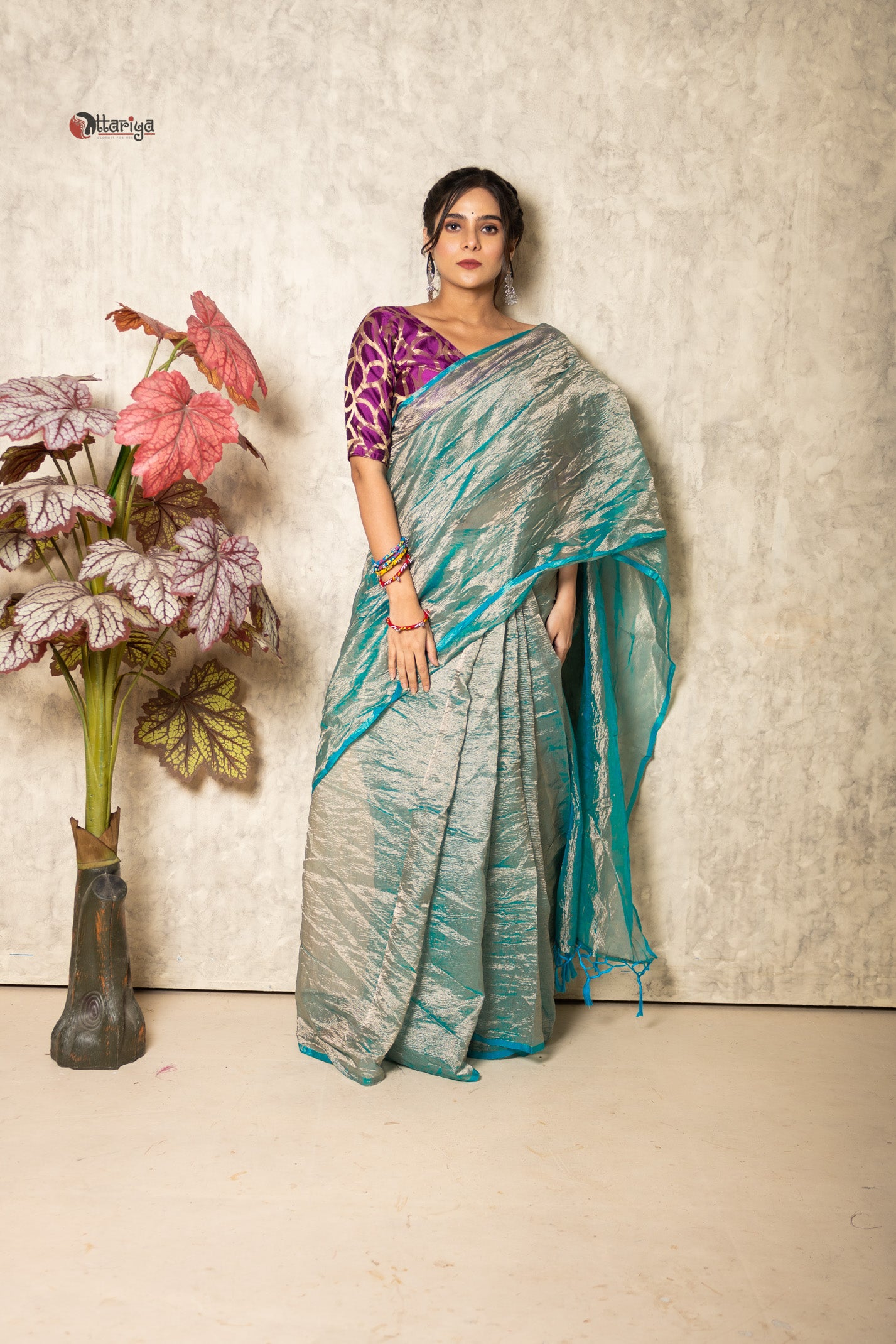 CrinkleGlow Delight Saree