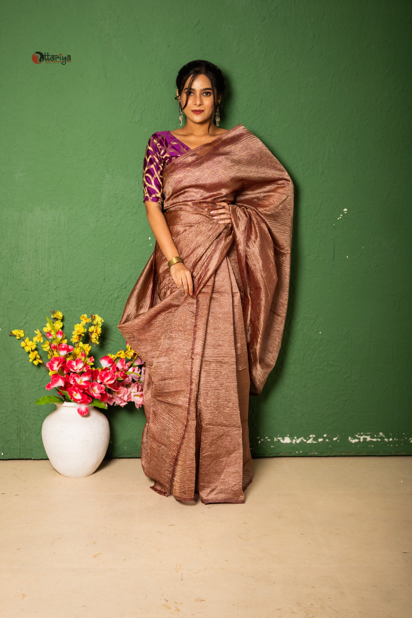 LustreVeil Saree