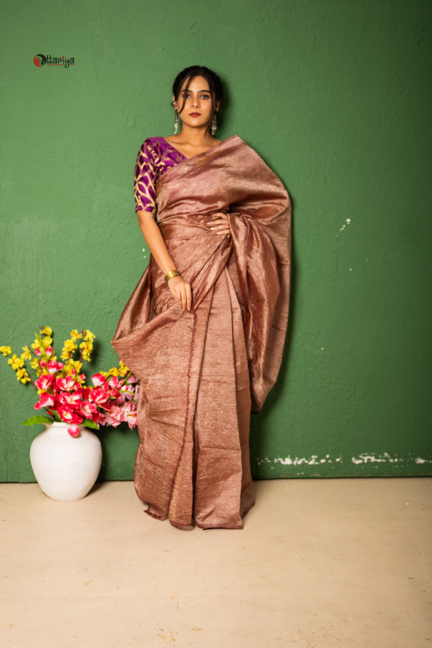 LustreVeil Saree