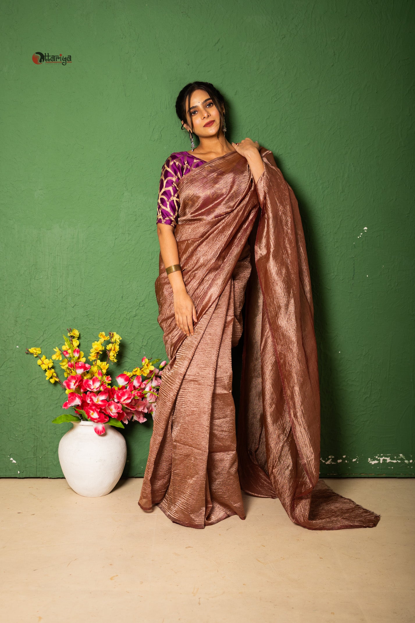 LustreVeil Saree