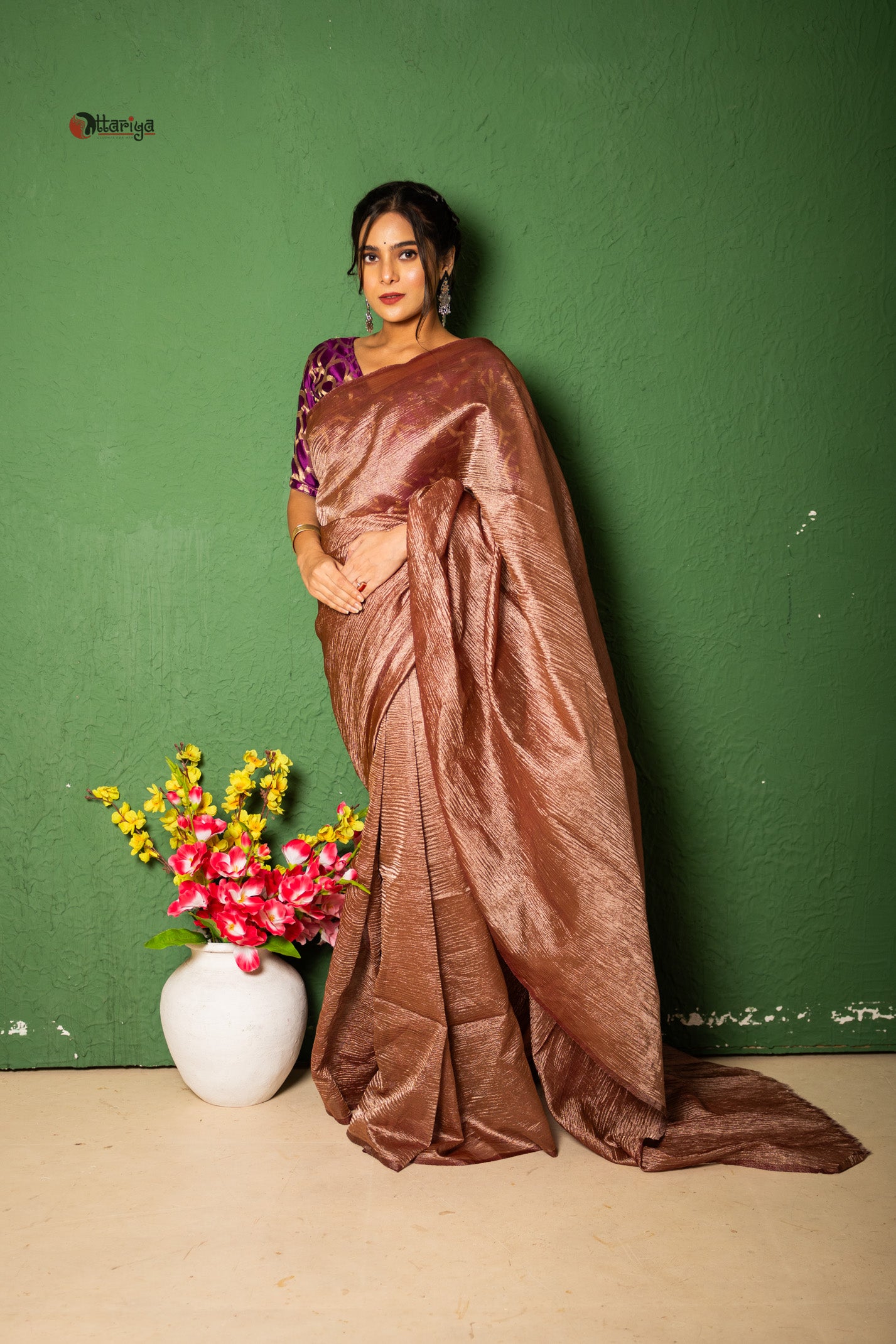 LustreVeil Saree