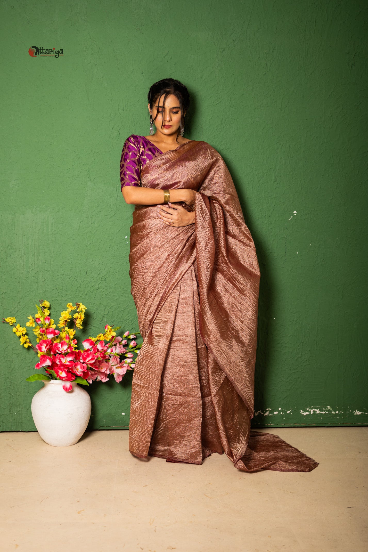 LustreVeil Saree