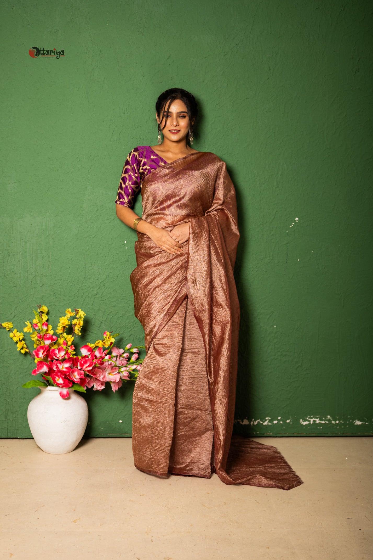 LustreVeil Saree