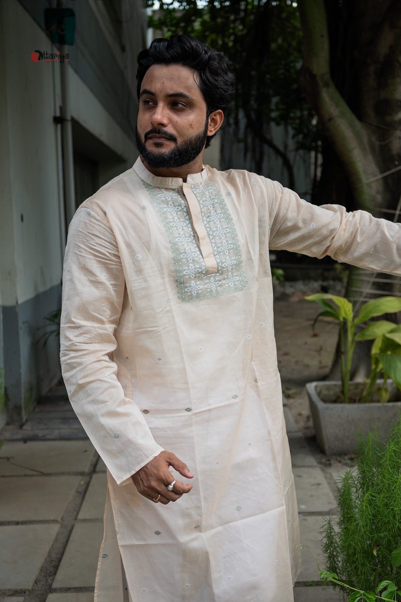 Jamdani long kurta