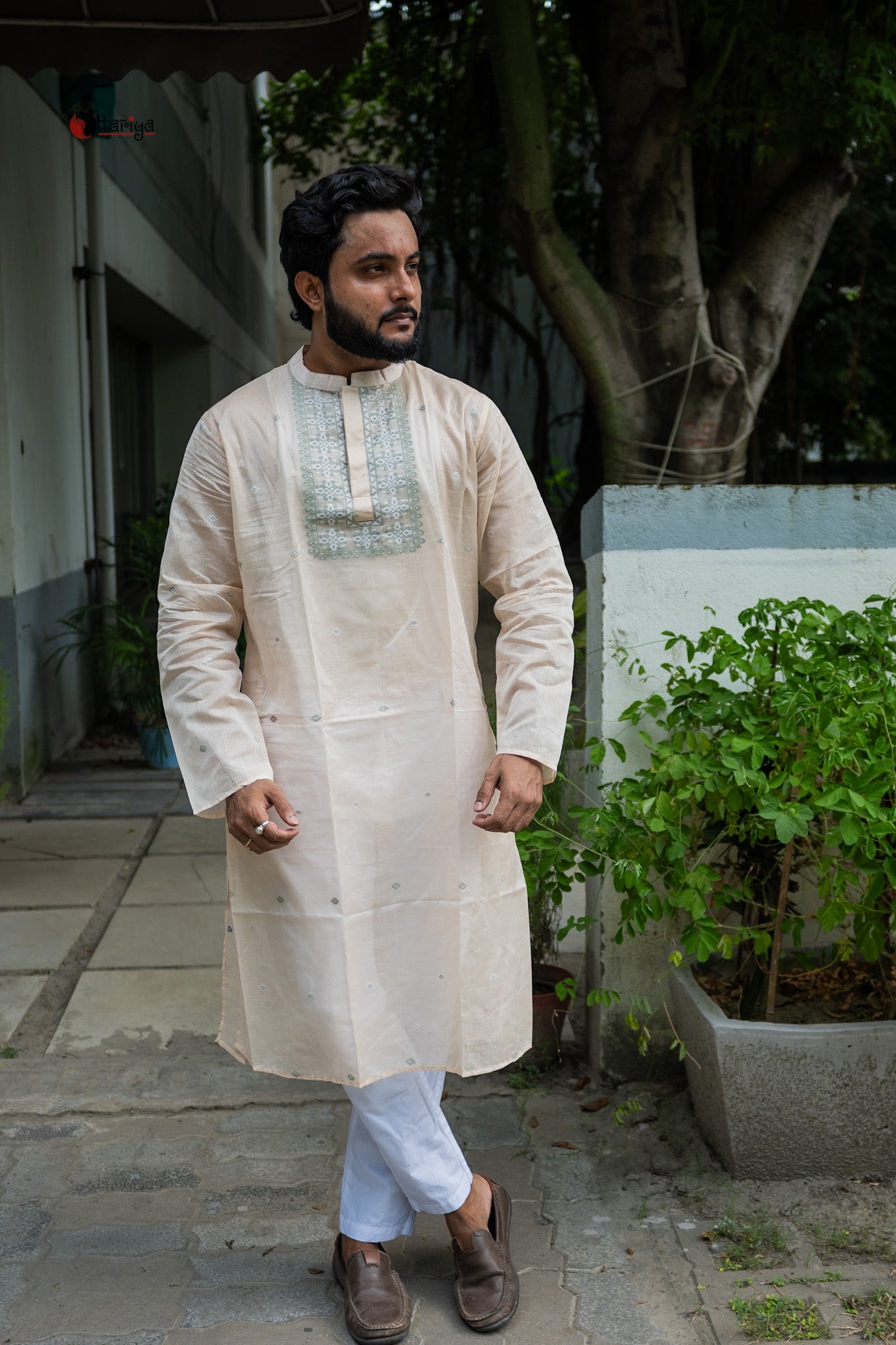 Jamdani long kurta