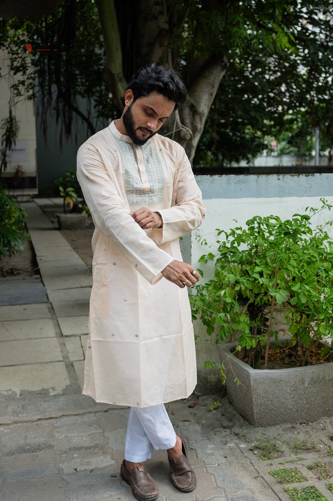 Jamdani long kurta