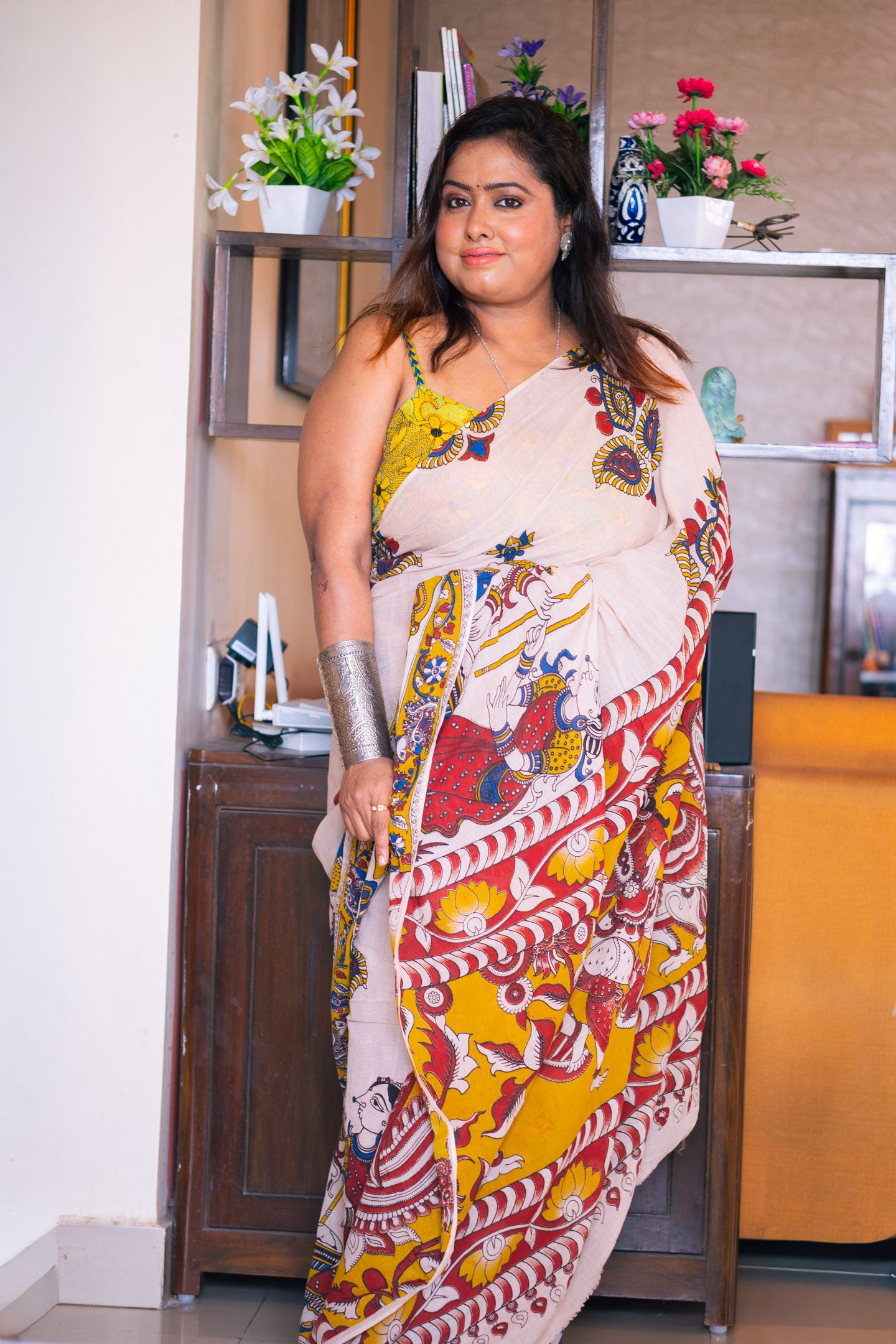 Mukti Kalamkari Saree