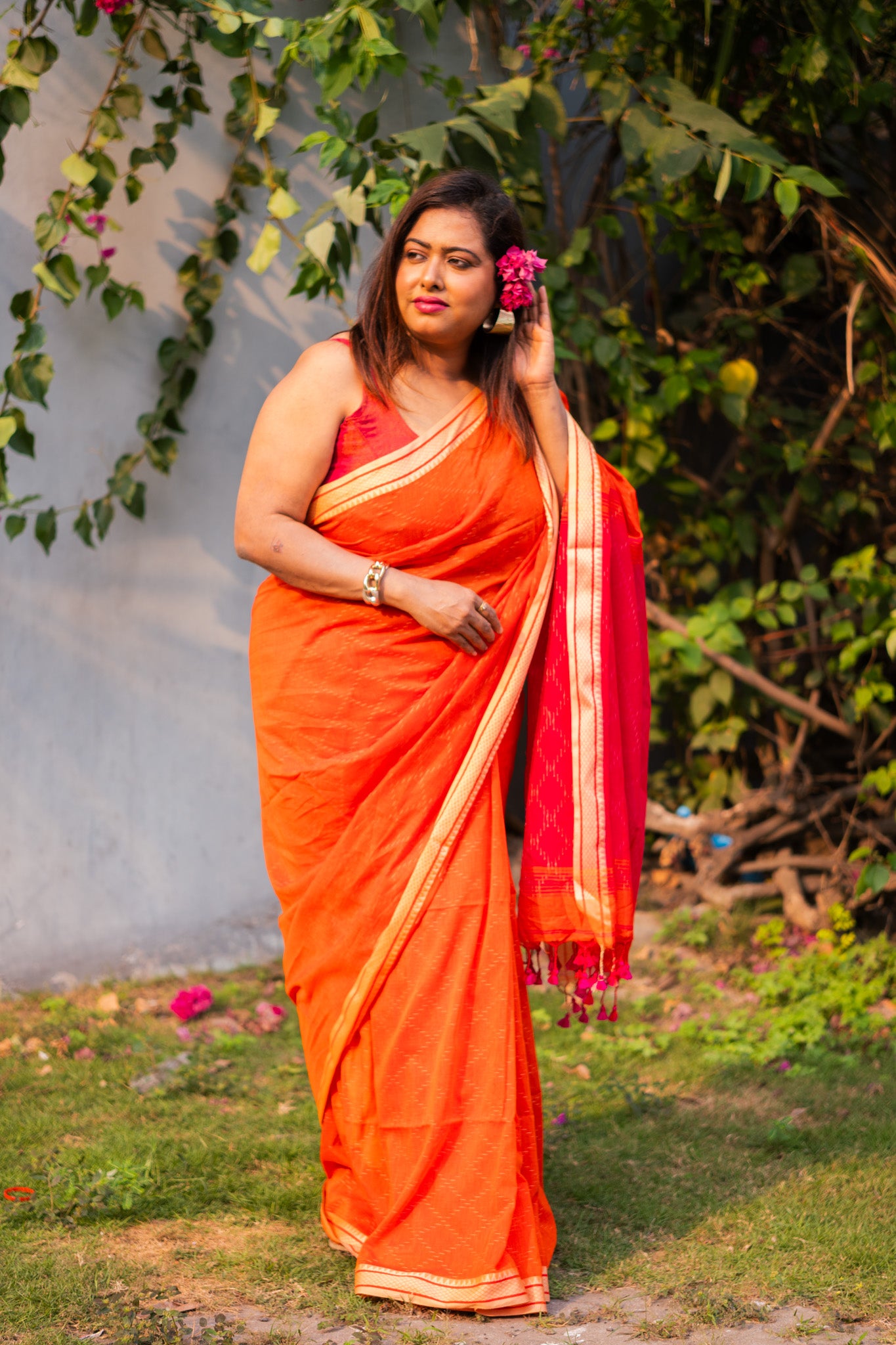 Bunon Saree - Uttariya