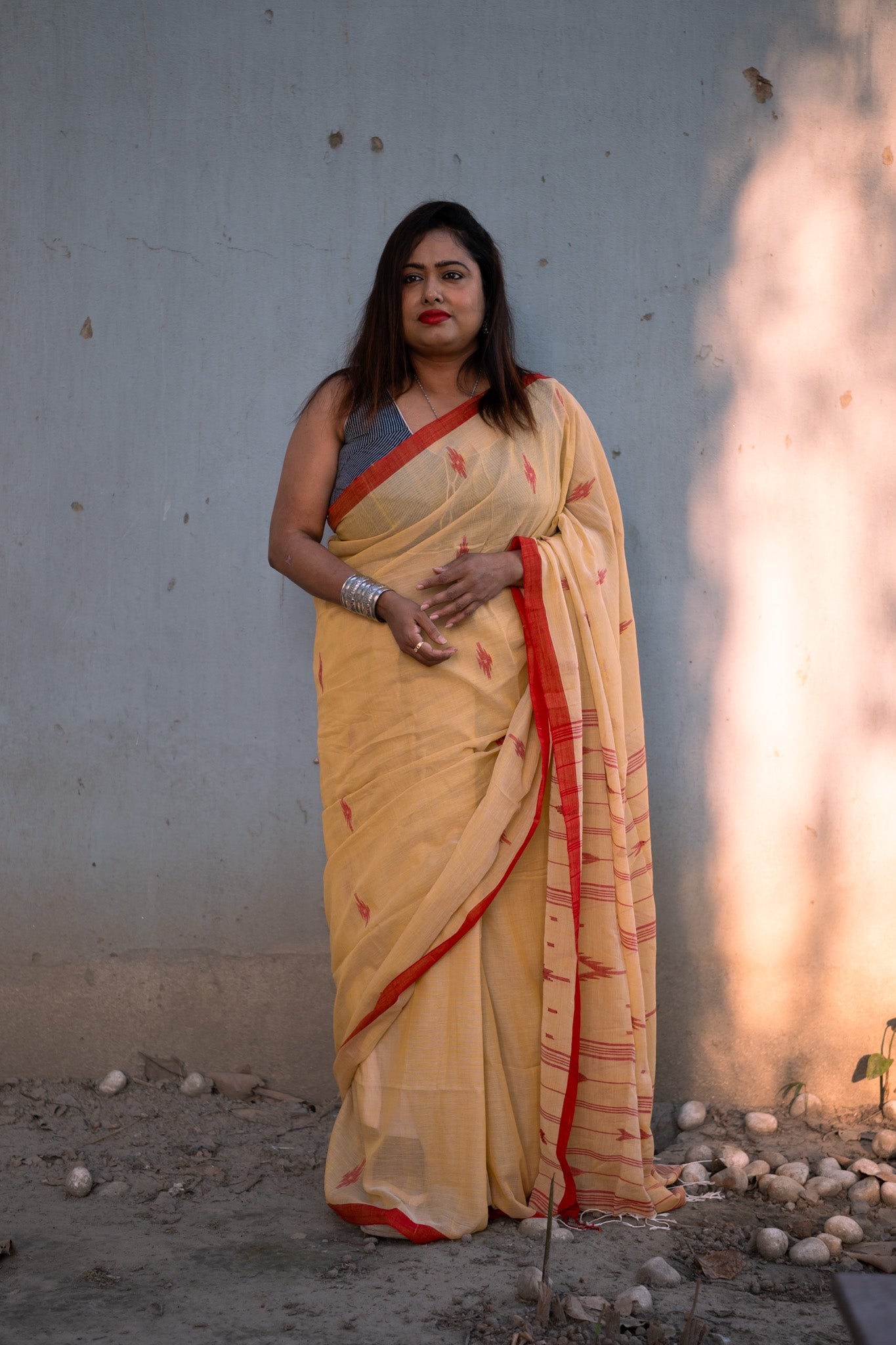 Jubani Jamdani Saree - Uttariya