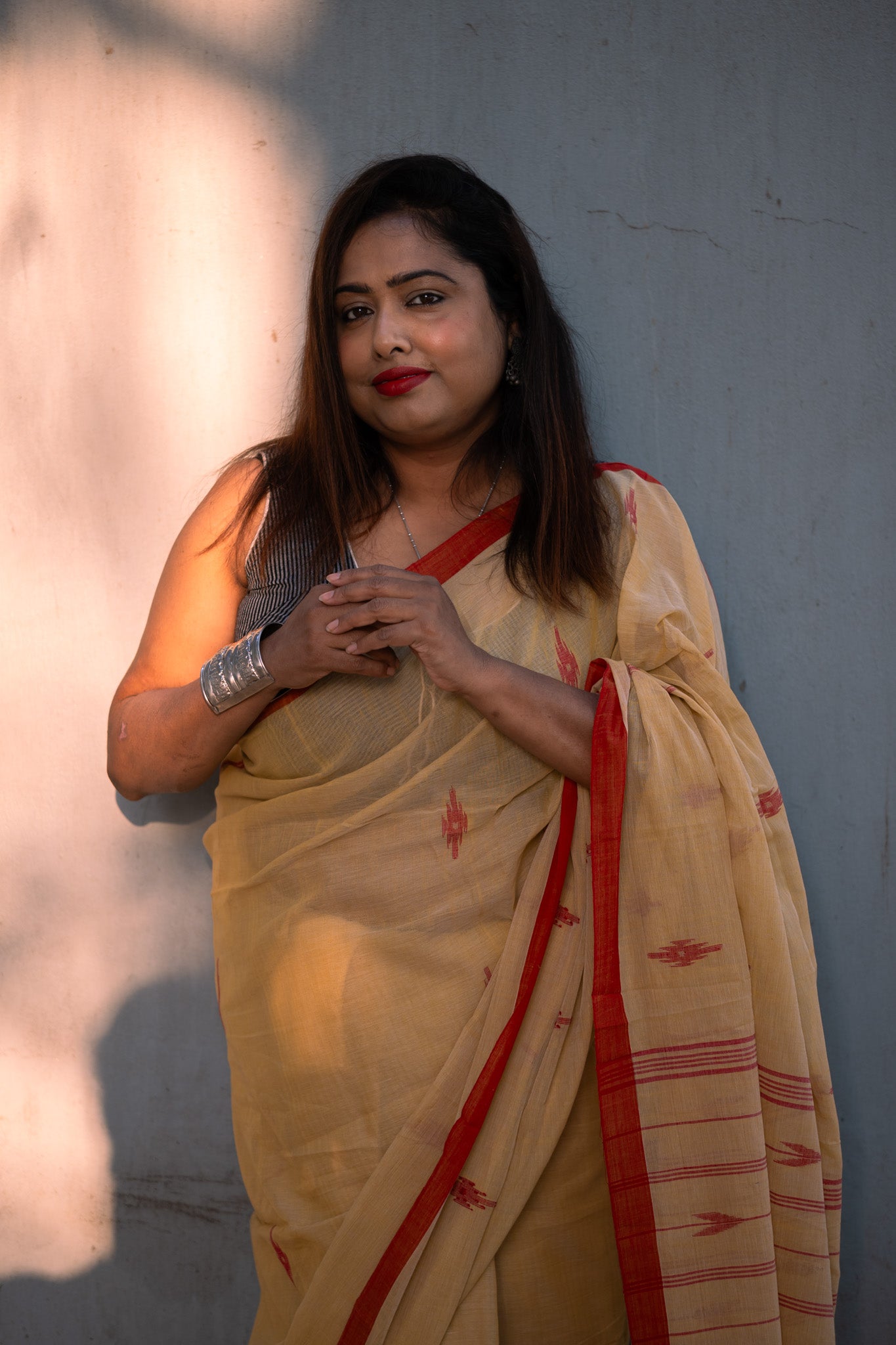 Jubani Jamdani Saree - Uttariya
