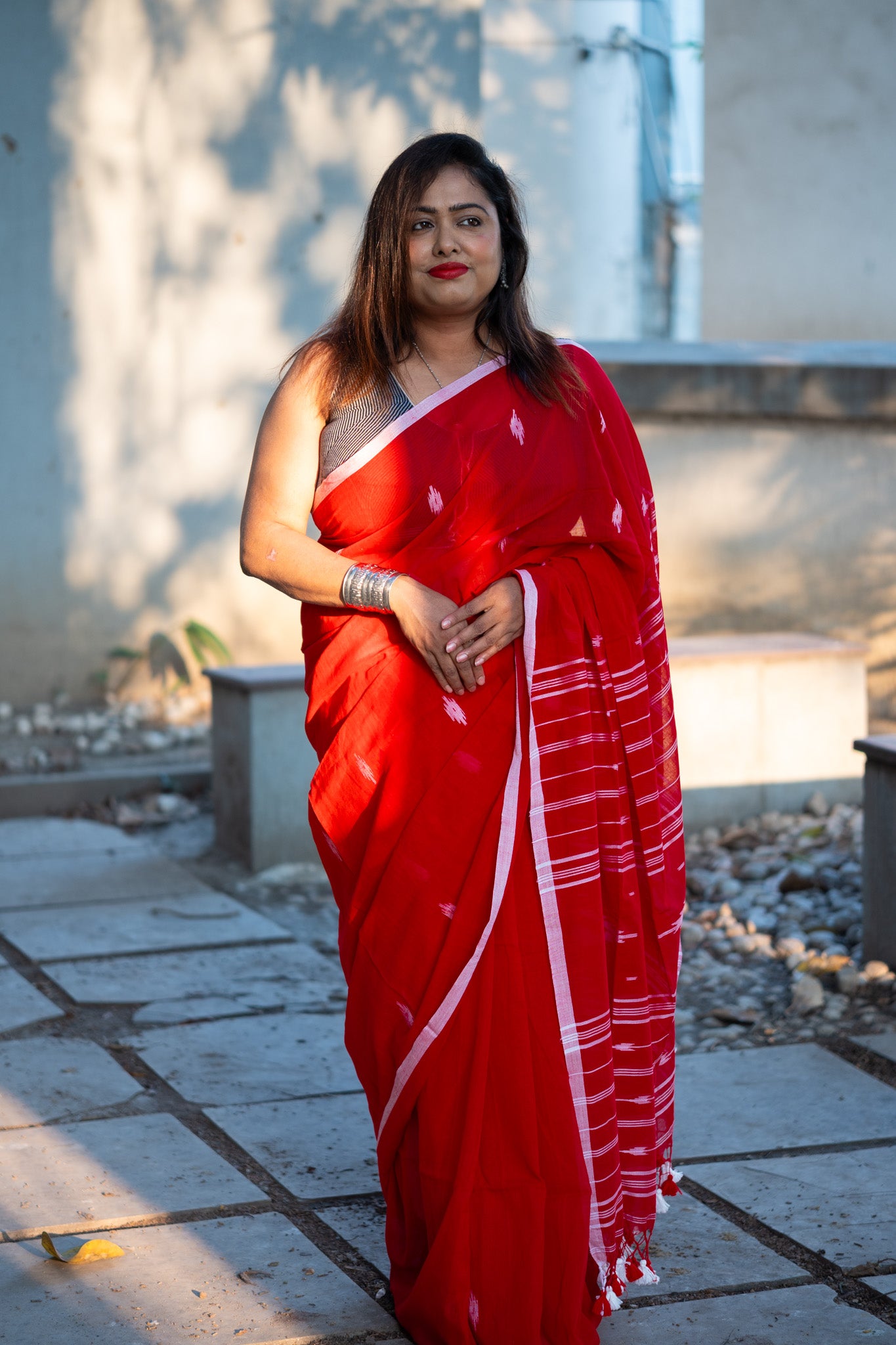 Rubani Jamdani Saree - Uttariya