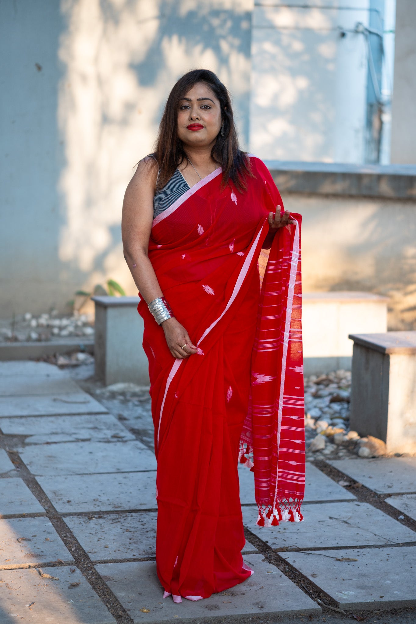 Rubani Jamdani Saree - Uttariya