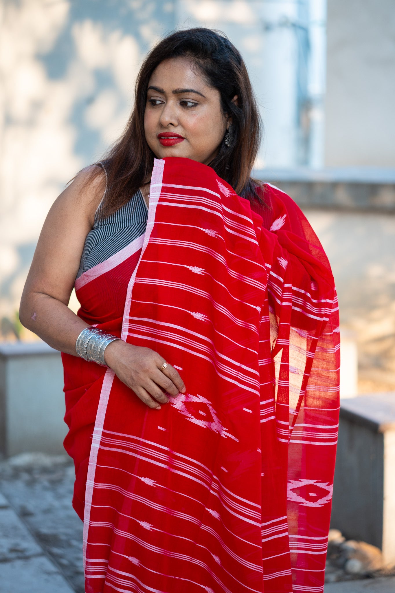 Rubani Jamdani Saree - Uttariya